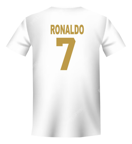 Playera Real Madrid Ronaldo Futbol Deporte Algodon
