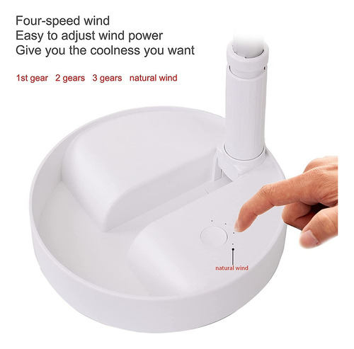 G Ventilador Loread, Portátil, Recargable, Ajustable, Usb