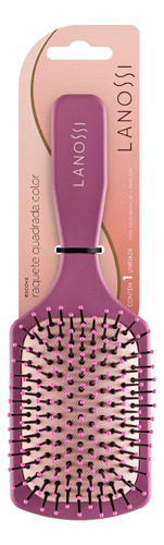 Escova De Cabelo Uso Diário Quadrado Raquete Color - Lanossi