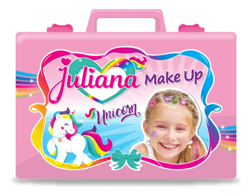 Valija Juliana Make Up Unicorn Maquillaje Grande 