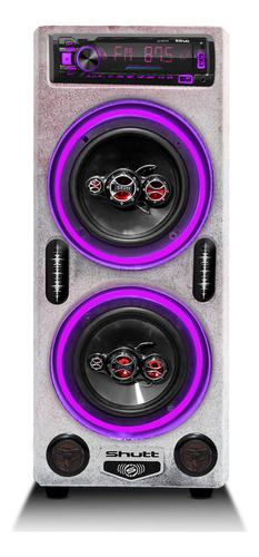 Caixa Som Bob Residencial Amplificada Shutt 520w Bt Cor Roxo Lilás