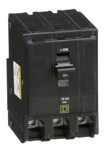 Interruptor Termomagnético Qo390 Square D 3p 90a Enchufable
