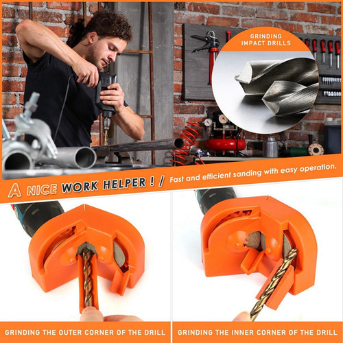 Afilador De Brocas, Portátil, Multiusos, P/taladro Eléctrico