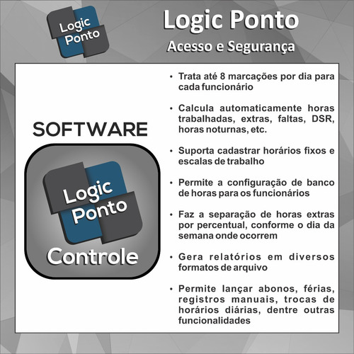 Relógio Ponto Biométrico Digital + Software + Frete Grátis