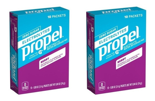 Propel Sabor Berry Pack De 2 Cajas. 20 Sobres En Total