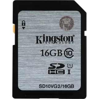 Memoria Sd 16gb Kingston Clase 10 Hc1 45mb/s