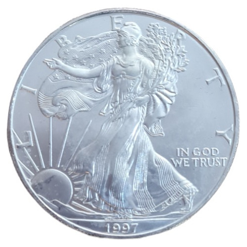 Usa Dolar Plata Liberty Onza 999 American Silver Eagle 1997