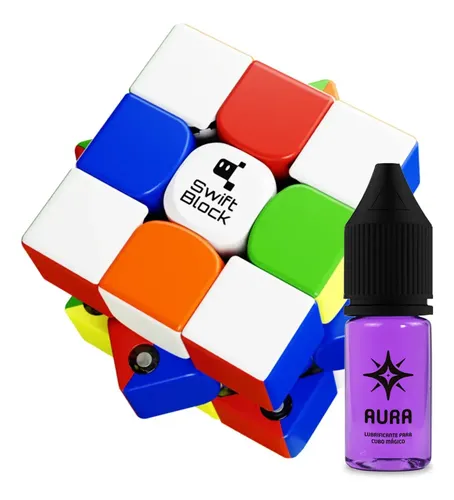 Cubo Mágico 3x3x3 Swift Block Magnético + Lubrificante Aura