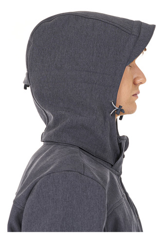 Chaqueta Hombre Macaya Softshell Hoody Melange Azul Lippi