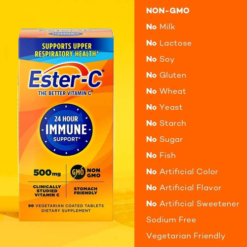Vitamina C Ester-c 500mg 90 Tablets - Importado E U A
