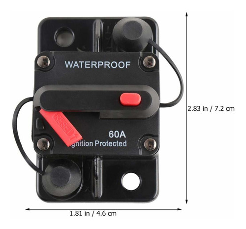 Inversor Fusible Para Auto Camione Caravana Remolque 60