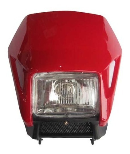 Faro Xr250 Tornado Delantero Con Mascara Rojo Para Moto 