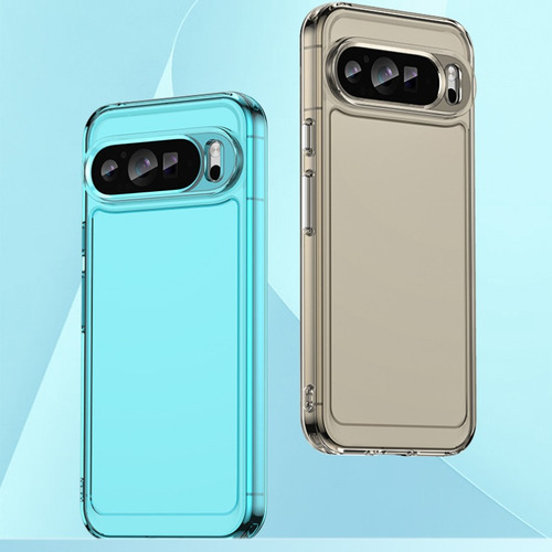Funda Para Google Pixel 9 Pro Xl Silicona Transparente+mica