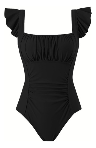 Traje De Baño De Una Pieza Para Mujer Con Control