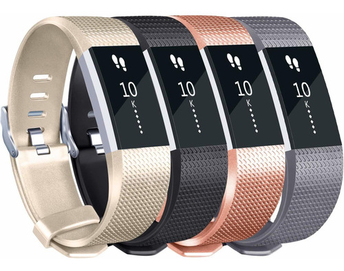 Mallas De Reloj Fitbit Charge 2 (4 Unidades)