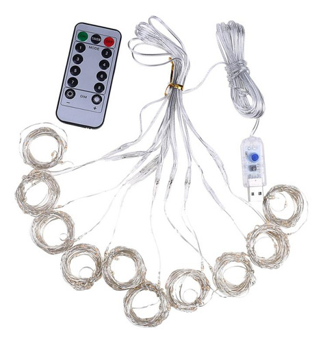 Cadena De Luces Usb Para Cortinas De Boda, Fiesta, Boda, 200