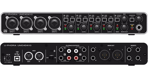 Behringer U-Phoria UMC404HD Interfaz de audio USB 4 Canales