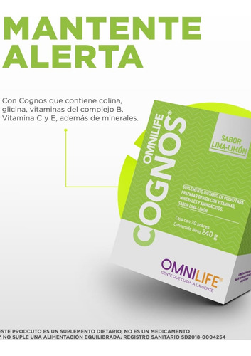 Cognos, Omnilife, Oxigenante Cerebral Con Vitaminas.