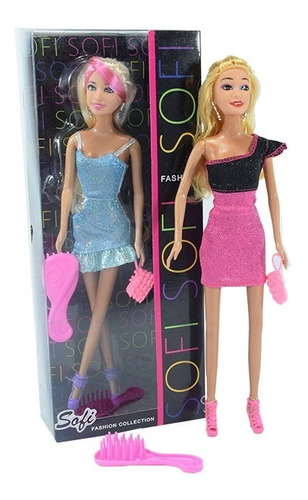 Muñeca Sofi Con Cepillo Tipo Barbie