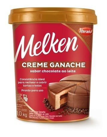 Ganache Harald Melken Sabor Chocolate De Leche 1kg