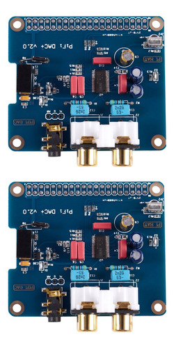 2 Módulos De Tarjeta De Sonido Pifi Digi Dac+ Hifi Dac I2s I