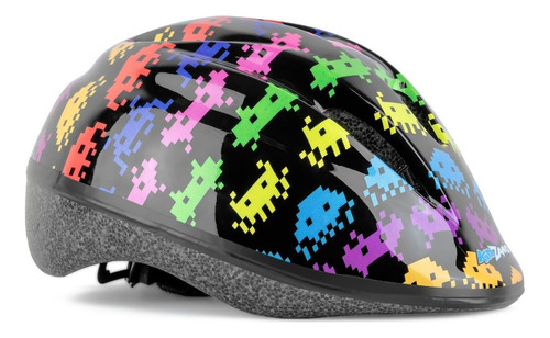 Capacete Ciclismo Infantil Kidzamo Pixels Tam M C/regulagem 