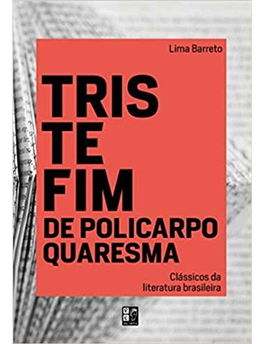 Libro Classicos Da Lit Brasileira Triste F P Quaresma De Bar