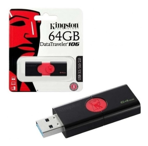 Imagen 1 de 4 de Pendrive 64gb Kingston Usb 3.2 Tienda Física Chacao