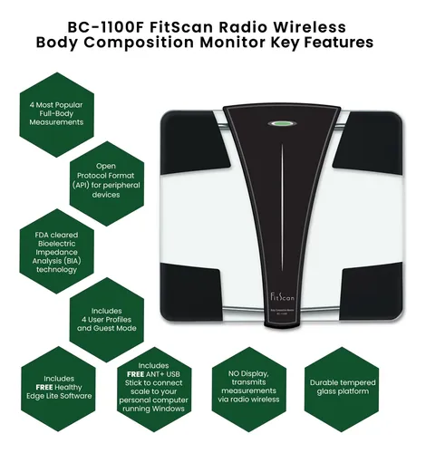 Báscula Digital Tanita (bc-1100f) Fitscan Inalámbrica