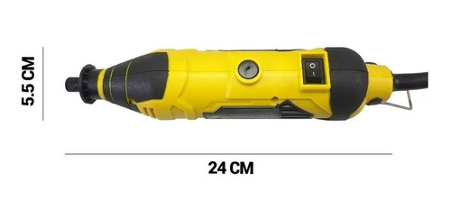 Imagen 4 de 10 de Mini Torno Electrico Barovo Kit 234 Piezas Simil Dremel Prof