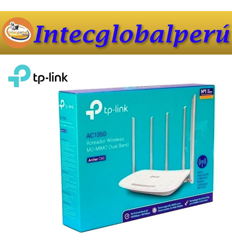 P Router Tp-link Archer C60 Wireless Dual Band Ac1350