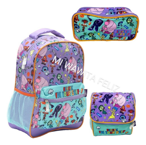 Kit Mochila Intensamente Emociones Lonchera Cartuchera