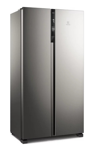 Refrigerador Electrolux Side By Side Inverter Silver 521