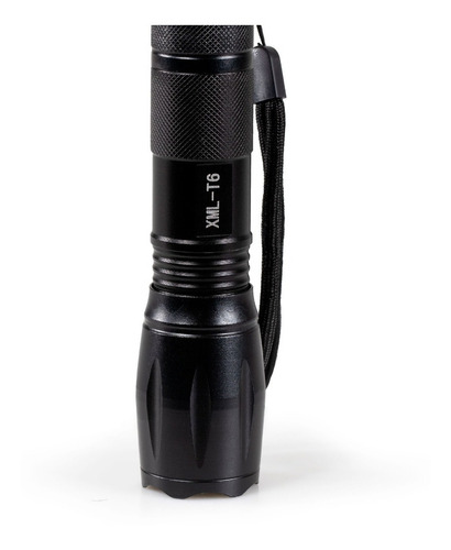 Lampara Linterna De Mano Tactica Potente 1000 Lumens Led T6 Linterna Negro Luz Blanco Frío