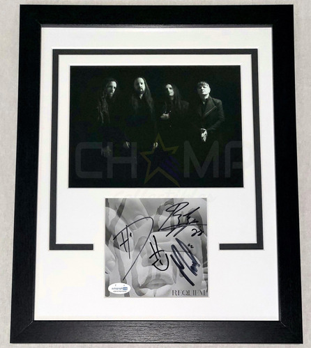 Album Autografiado Korn Requiem Disco Cd Nu Metal Enmarcado