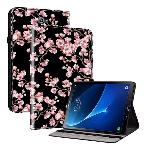 Funda De Piel Color Ciruela Para Samsung Galaxy Tab A 10.1 2