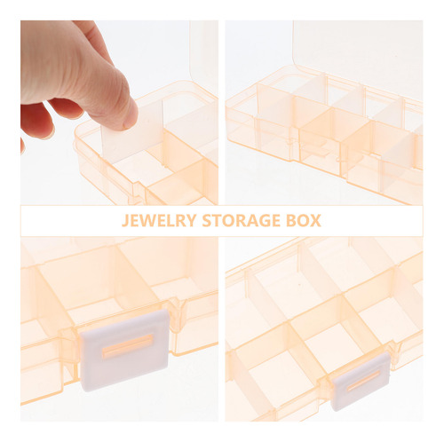Joyero De Estilo Simple Con Tapa Transparente Para Joyas Par