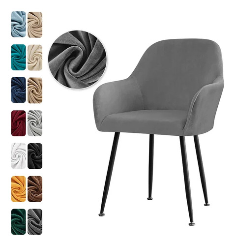 Funda Elástica De Terciopelo Para Sillón Alto, Suave Y Elást