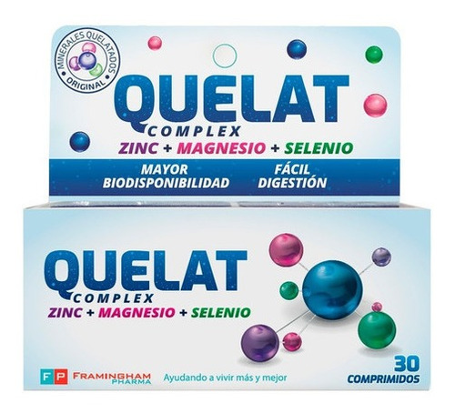 Quelat Complex X 30 Comp Zinc + Magnesio  + Selenio