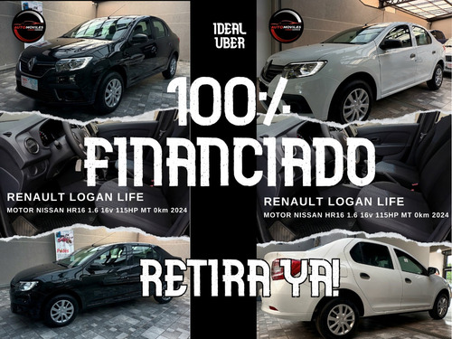 Renault Logan Life HR16 1.6L 16v Mt5 115hp - Anticipo -