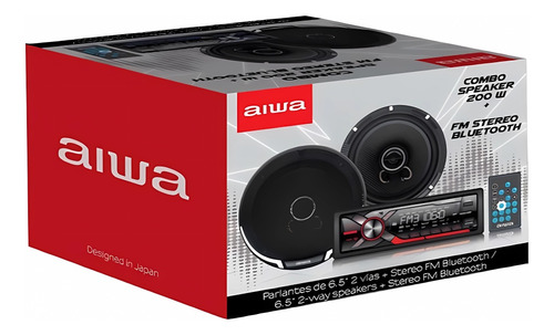 Radio De Auto + Juego De Parlantes 6.5  Aiwa