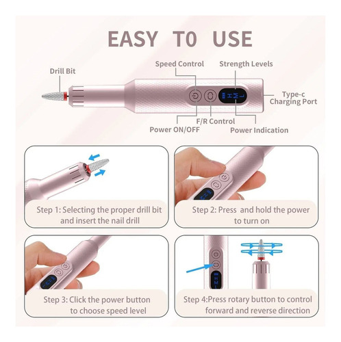 Taladro Eléctrico For Uñas Y Lima De Uñas