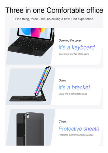 Funda Tipo Folio Magic Keyboard Para iPad A16, 11 Pulgadas,
