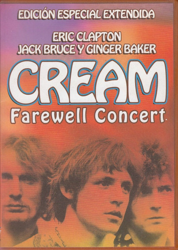 Dvd Rock Cream En Vivo Royal Albert Hall 1968 Clapton Bruce