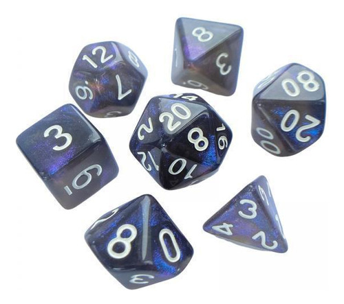 6 X 7 Uds Dados De Varios Lados D4-d20 Para Juego De Rol