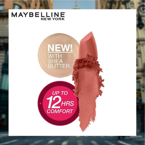 Lápiz Labial Maybelline Color Sensational Matte Finish Nuan