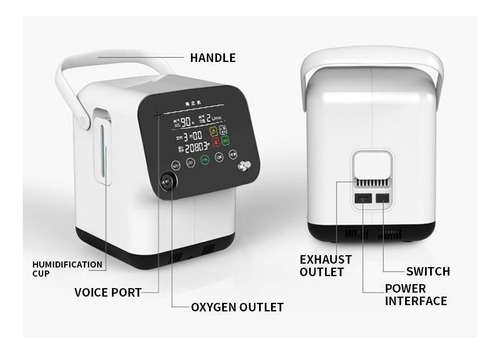 Imagen 3 de 9 de Generador Oxy 1 A 7 Lpm 93% - Incluye Iva
