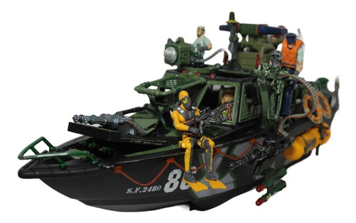 G.i.joe Figuras Y Vehículos Compatibles Bote D Asalto Custom (Usado)