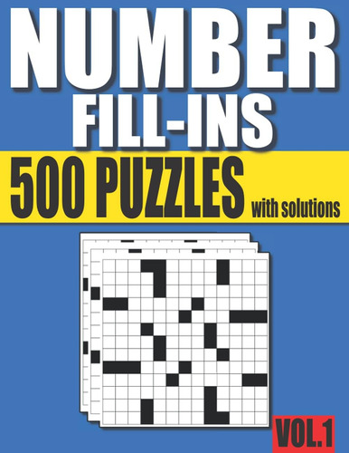 Libro: Number Fill-ins: 500 Number Fill In Puzzles With Solu