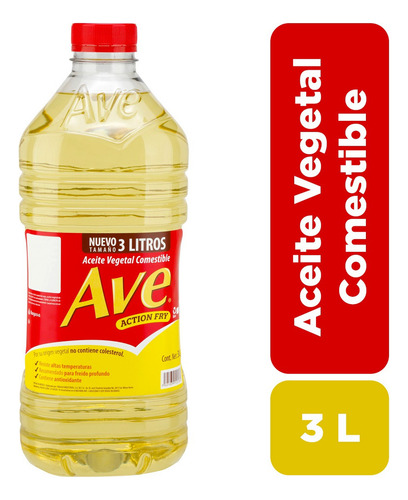 Aceite Ave Action Fry 3 Litros